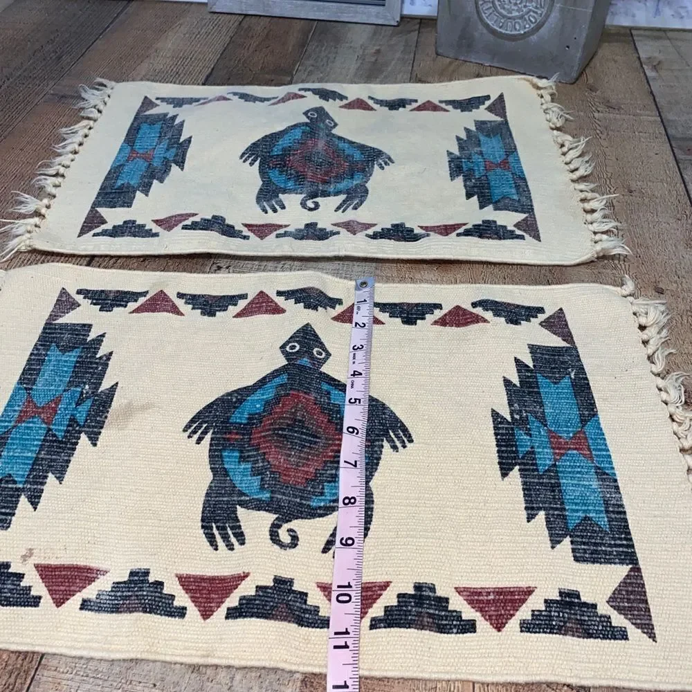💜 2 Southwestern Turtle Placemats 13x19